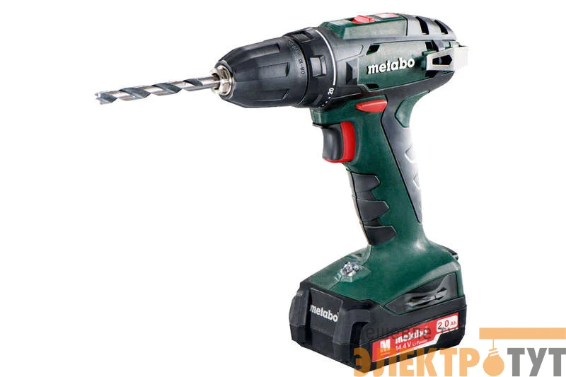 Винтоверт аккумуляторный BS 14.4 2х2.0Ач Li-Ion 10мм кейс Metabo 602206530