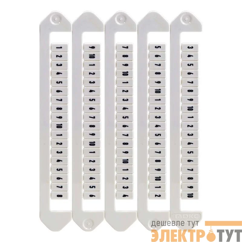 Маркировка для клемм ширина 5мм от 91 до 100 горизонтальная ориентация DKC NUTB-5-91-100H