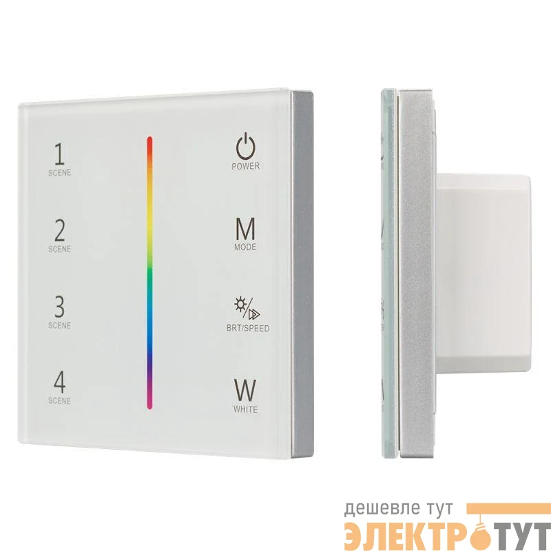 Панель Sens SMART-P22-RGBW White (12-24В 4х3А 2.4G) (IP20 пластик) Arlight 025168