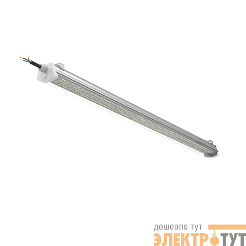 Светильник светодиодный ДСП WP 20 C 40W W 840 L1200 EL 1200х74х60мм 40Вт 4000К IP66 пылевлагозащ. с БАП 1ч 3Вт с автотест. бел. Русский Свет 27072023790