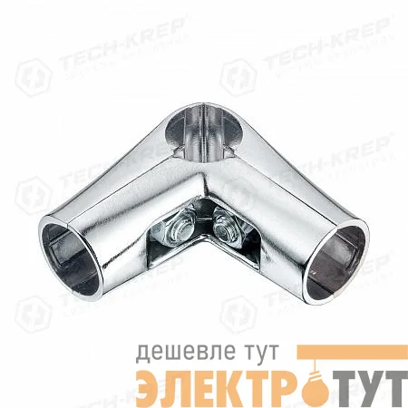 Соединитель 3-х труб угловой хром (уп.1шт) Tech-Krep/Zitar 127452