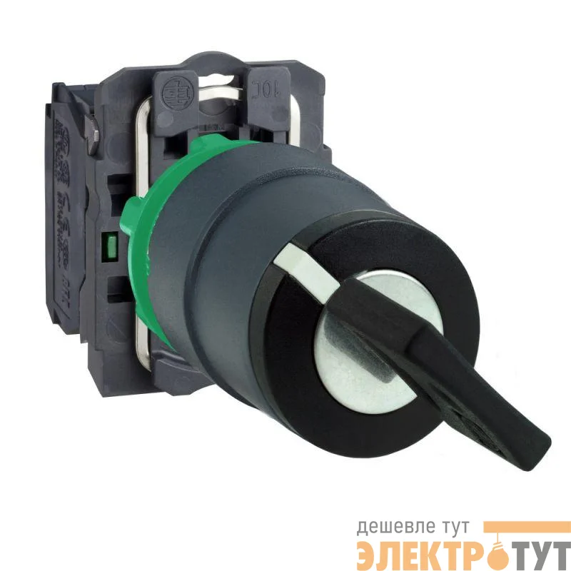 Переключатель 22мм 2поз. с ключом SchE XB5AG61
