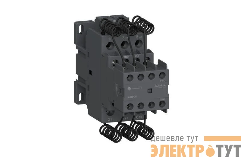 Контактор MC1D для конденсаторных батарей 10кВАр 1НО/2НЗ 220В 50/60Гц SE MC1DEKM7