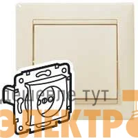 Розетка 1-м СП Valena 16А IP21 2P без заземл. механизм сл. кость (DIY-упак.) IEK 695611