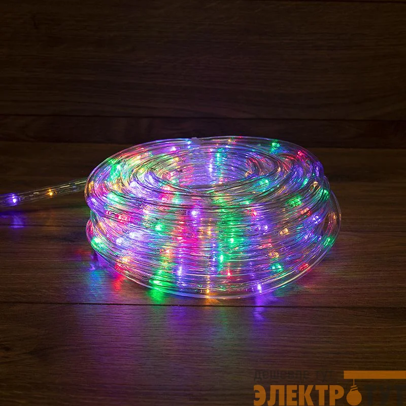 Шнур светодиодный Дюралайт фиксинг 2Вт 24LED/м мульти (RYGB) 20м Neon-Night 121-329-20
