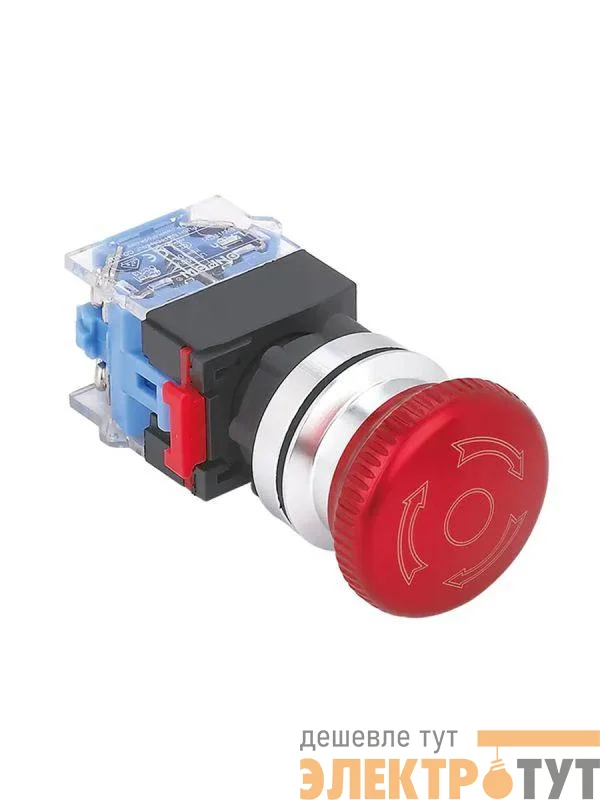 Выключатель кнопочный ВК30-01TSC/R/P 1НЗ гриб с фиксацией 40мм d30мм IP65 красн. Электротехник ET086978