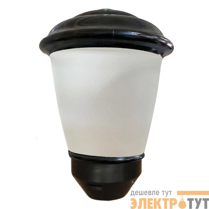 Светильник ДТУ 03-012-401 "Фонарь 2а" 180х255 СПЕЦСВЕТ 12Вт 4000К прозр. мат. осн.черн./корпус черн. d48-50 (инд.упак) Элетех 1030450345