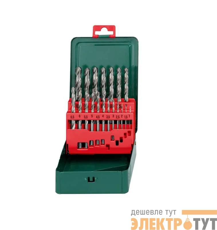 Набор сверел HSS-G 19 сверел (1-10мм) в мет. коробке Metabo 627153000