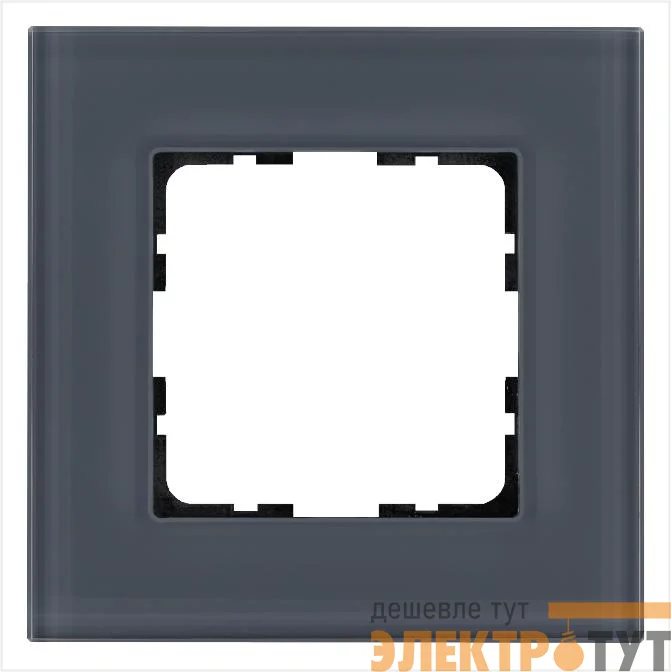 Рамка 1-м G-Glass стекло маренго Jasmart G1001GC