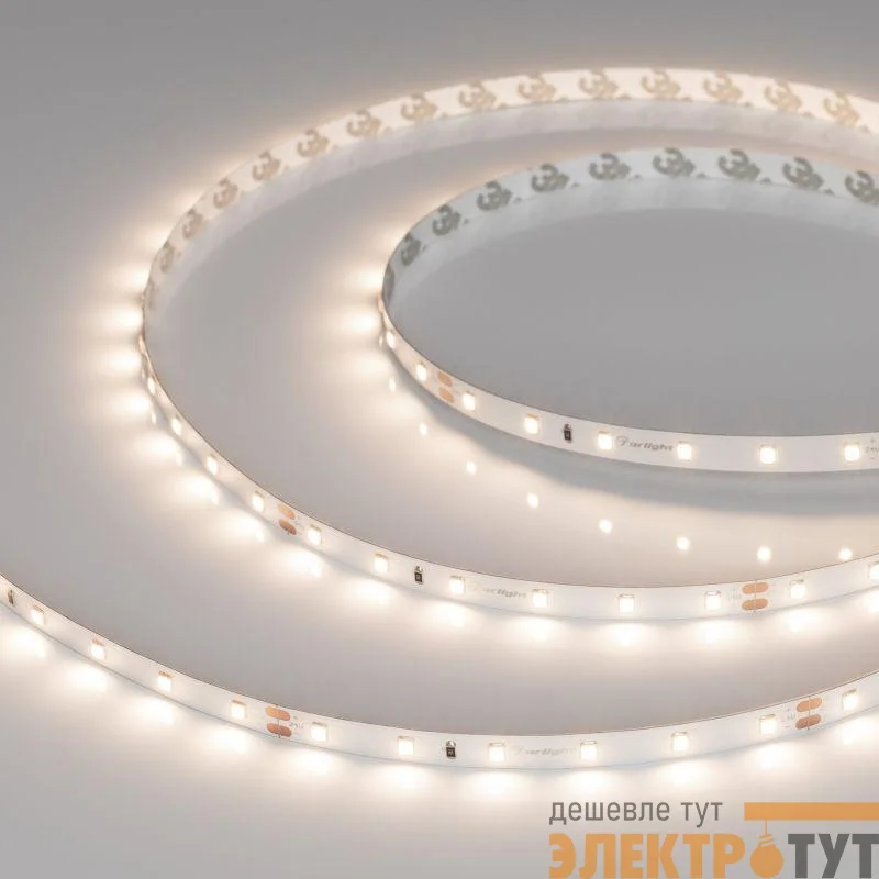 Лента светодиодная UL-A60-8mm 24V Warm 3500К 7.2Вт/м IP20 (уп.5м) Arlight 050585