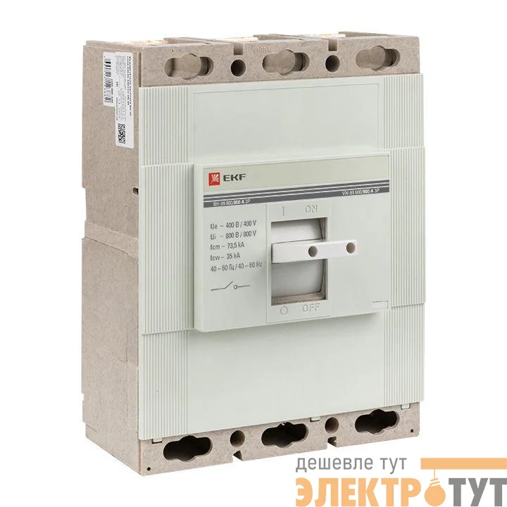 Выключатель нагрузки 3п ВН-99 800/800А EKF sl99-800-800