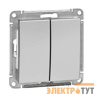 Механизм выключателя 2-кл. СП W59 10А IP20 10AX матов. хром SchE VS510-252-5-86