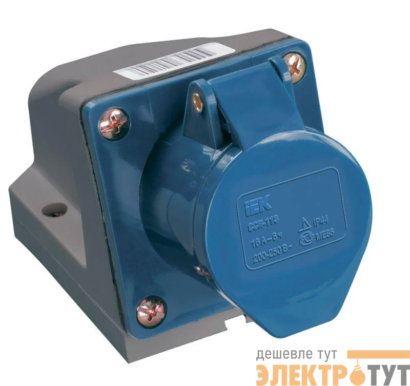 Розетка ОП 32А 220В 2P+PЕ ССИ-123 IP44 IEK PSR11-032-3