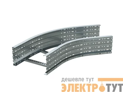 Угол для лестн. лотка горизонтальный 45град. 200х400 R-660 гор. цинк. DKC ULC624HDZ