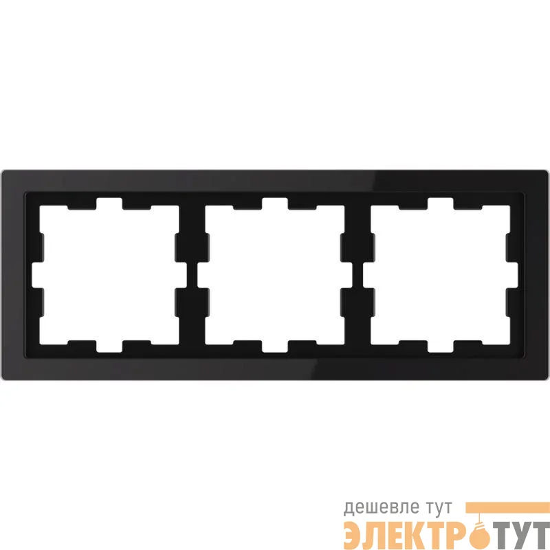 Рамка 3-м Merten D-Life SD черн. оникс SchE MTN4030-6503