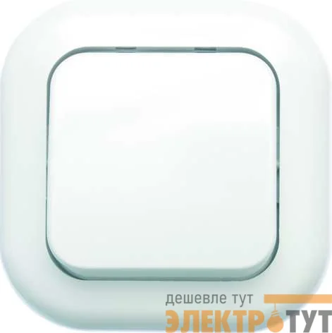 Выключатель 1-кл. 1п 2мод. СП Валентина 6А IP20 С16-040 бел. Кунцево 7643