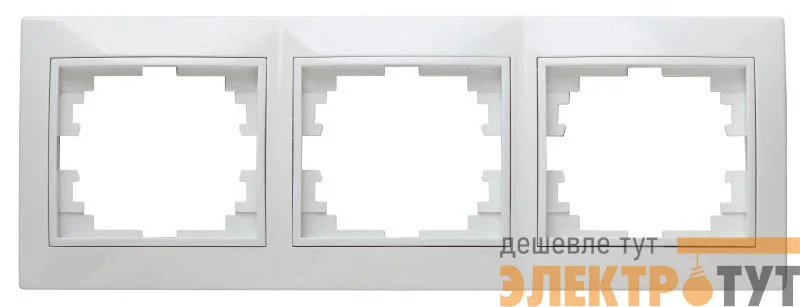 Рамка 3-м СП Plano 1-503-01 гор. бел. Intro Б0027627