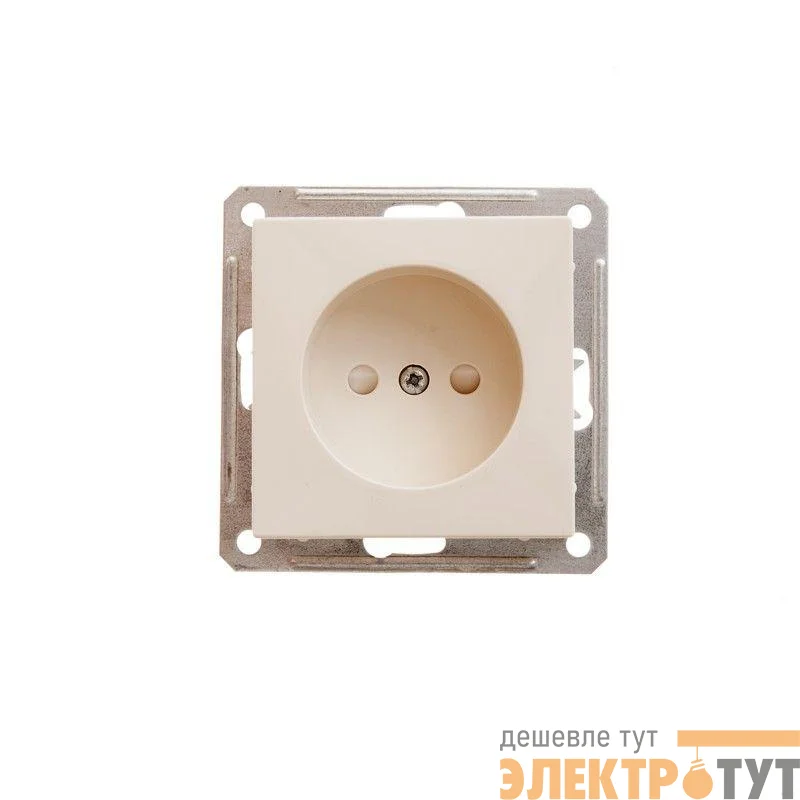 Механизм розетки 1-м СП W59 16А IP20 без заземл. защ. шторки сл. кость SchE RS16-151-2-86