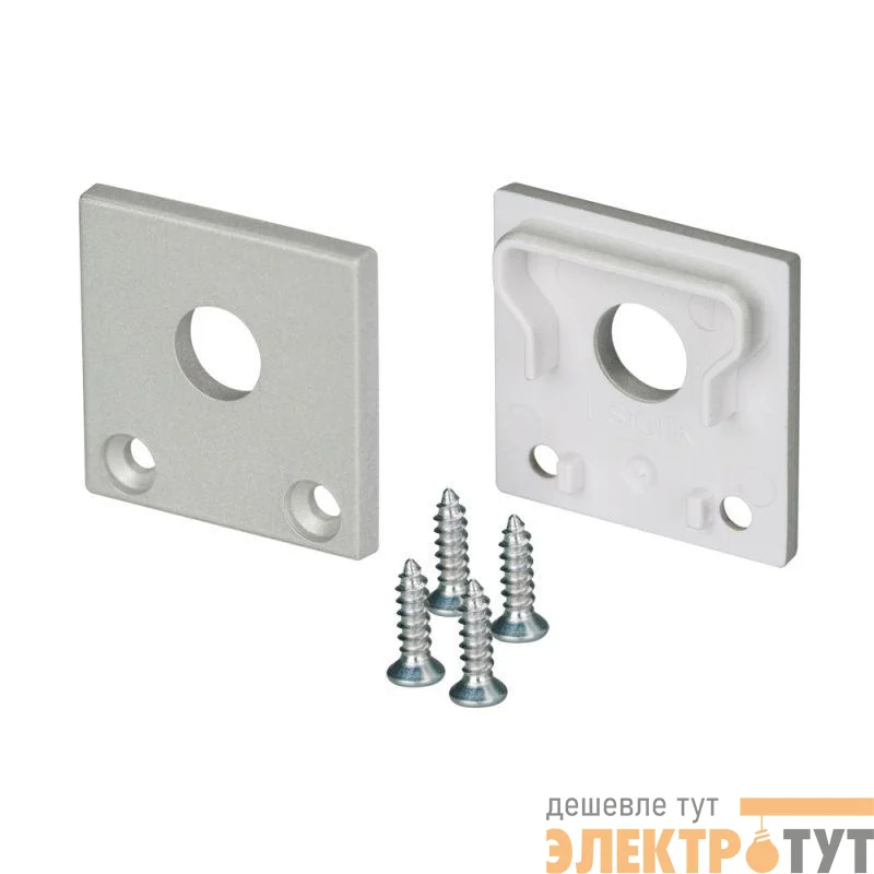 Заглушка SL-LINE-2011M SQUARE с отверстием пластик Arlight 024325