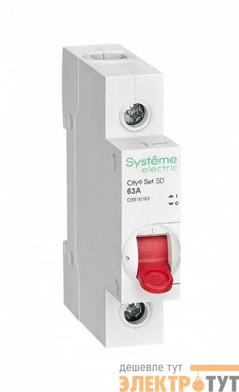 Выключатель нагрузки 1п 63А 230В City9 Set SE C9S16163