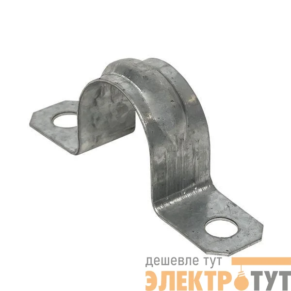 Скоба крепежная двухлапковая d21-22мм метал. (уп.10шт) PROxima EKF sm-2-21-22-r