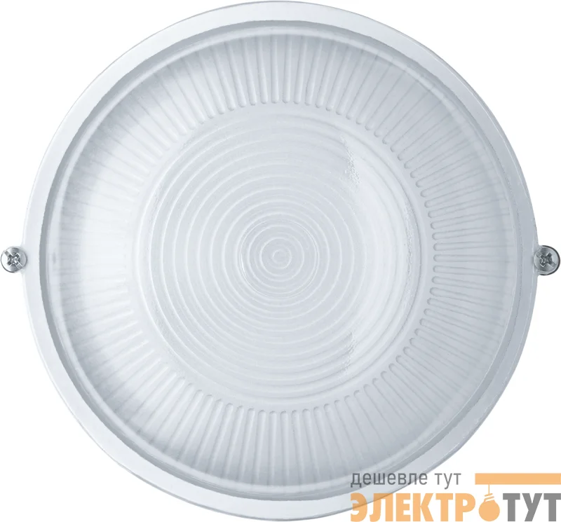Светильник ЛОН 94 802 NBL-R1-60-E27/WH 1х60Вт E27 IP54 (аналог НПБ 1301 бел. круг 60Вт) Navigator 94802