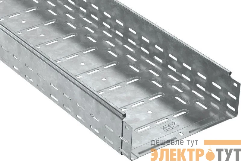 Лоток листовой перфорир. 200х100 L3000 сталь 1мм HDZ IEK CLP10-100-200-100-3-M-HDZ