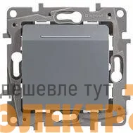 Выключатель карточный 1-кл. СП Etika 2А IP20 с выдержкой времени и подсветкой для гостиничных номеров механизм алюм. IEK 672493