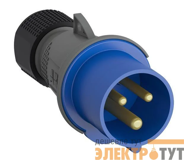 Вилка кабельная Easy&Safe 232EP6 32А 2P+E IP44 6ч ABB 2CMA101975R1000