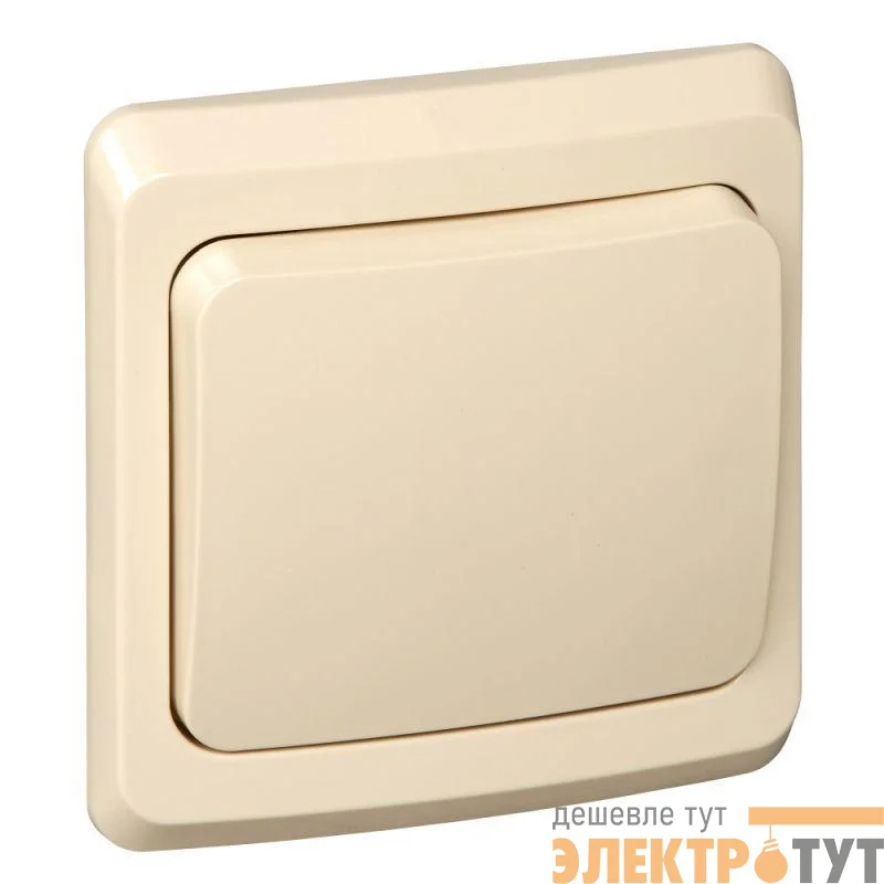 Выключатель 1-кл. СП Этюд 10А IP20 крем. SE BC10-001K