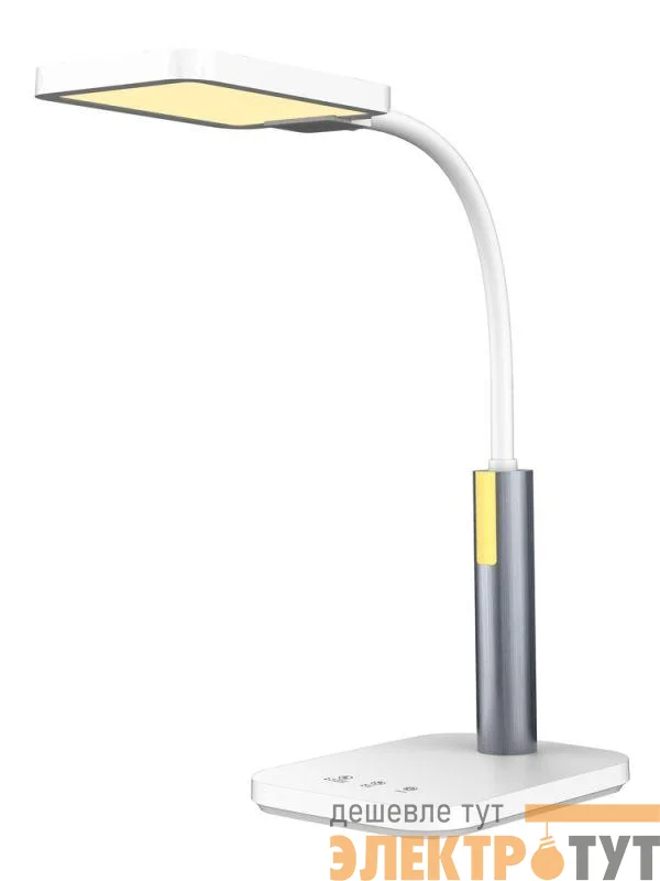 Светильник светодиодный настольный KD-834 C01 белый 10Вт 620лм рег. ярк и цвет. темп Camelion 15566