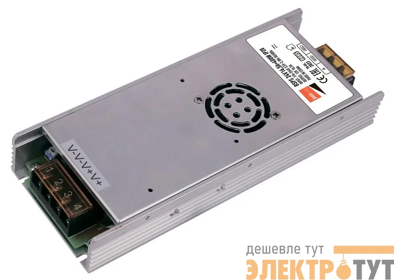 Блок питания для светодиодной ленты BSPS 24В 16.6А 400Вт IP20 метал. Pro+ JazzWay 5046153