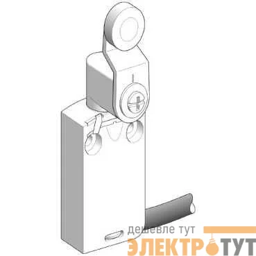 Выключатель конц. стальной ролик двухполярный H3+HО каб. ввод SchE XCMD2116L1