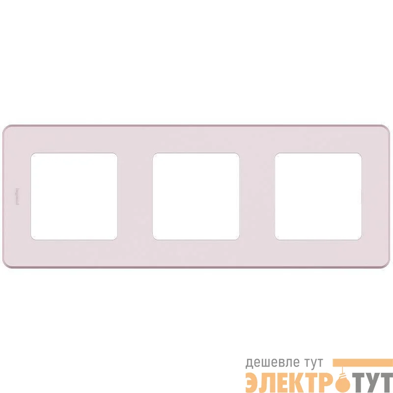 Рамка 3-м Inspiria роз. IEK 673954