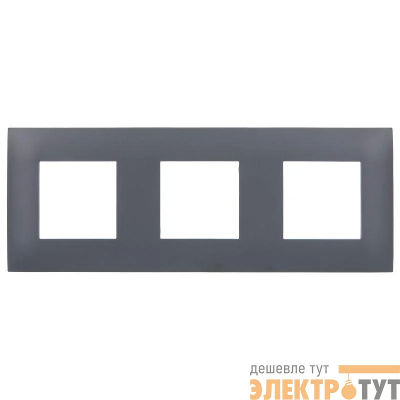 Рамка 3-м SKANDY SK-F03T титан IEK SK-M32-K48