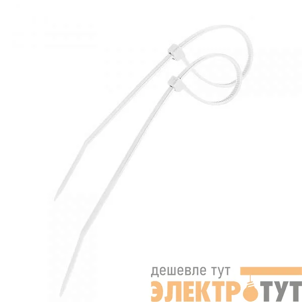 Хомут кабельный 3.6х250 нейл. бел. (уп.100шт) PROCONNECT 57-0250