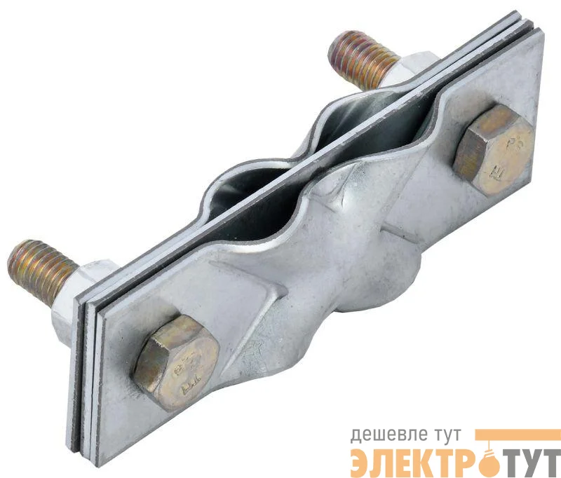 Зажим заземления диагональный полоса/пруток-полоса/пруток оцинк. сталь IEK ZGC12-11-1-16-40