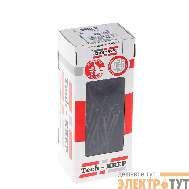 Саморез 4.2х90 гипсокартон-дерево (уп.35шт) пакет Tech-Krep 125472