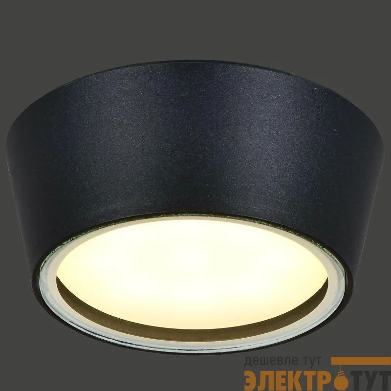 Светильник 5104 GX53 IP65 уличный потолочный черн. IEK LT-UPU0-5104-GX53-1-K02