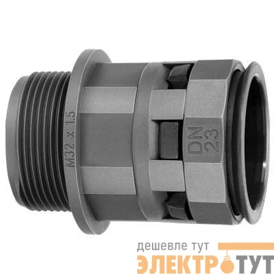 Переходник труба-коробка DN 48мм М50х1.5 полиамид черн. IP66 DKC PAM48M50N