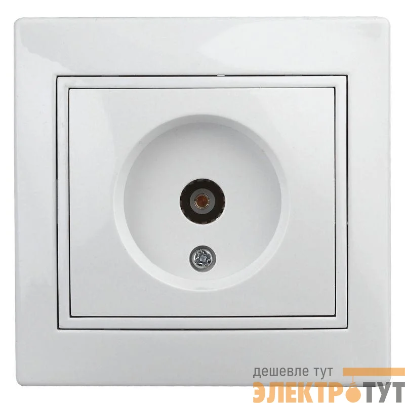 Розетка TV СП Plano 1-301-01 одиночная IP20 бел. Intro Б0027617