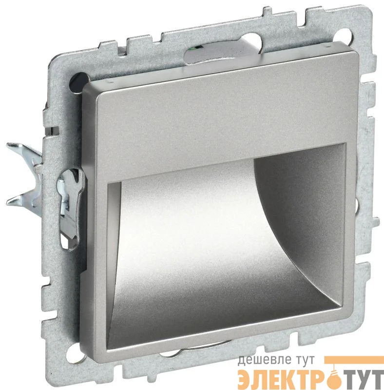Подсветка светодиодная BRITE встраив. ПЛ20-БрС механизм сталь IEK BR-FL20-K46