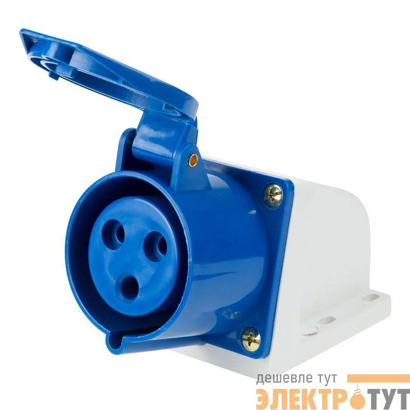 Розетка 123 стационарная 2P+PE 32А 220В IP44 Rexant 11-8912