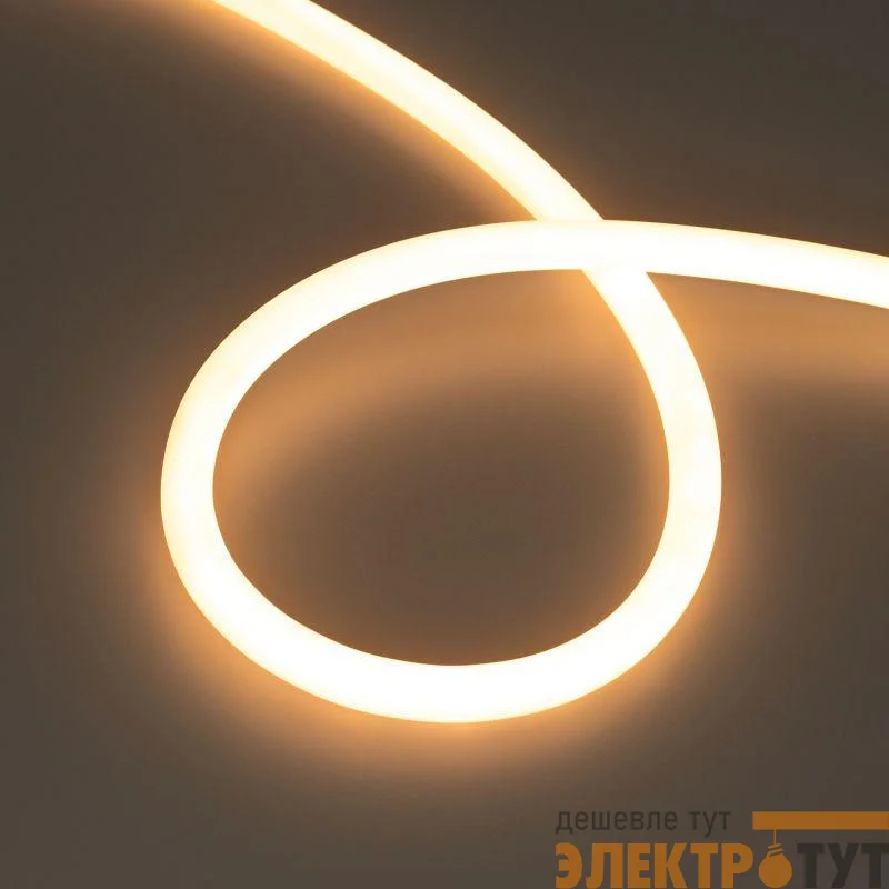 Лента светодиодная MOONLIGHT-TOP-M560-D13mm 24V Warm 2300К 360deg 8.6Вт/м IP65 wire x1 прямой вывод кабеля герметичная (уп.5м) Arlight 039553
