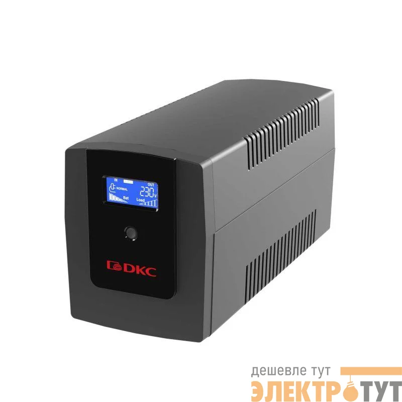 Источник бесперебойного питания ИБП Info LCD 1200В.А IEC C13 (4) USB + RJ45 DKC INFOLCD1200I