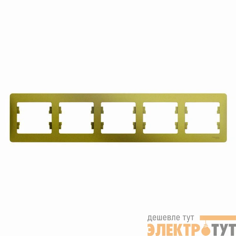Рамка 5-м Glossa горизонт. фисташк. SchE GSL001005