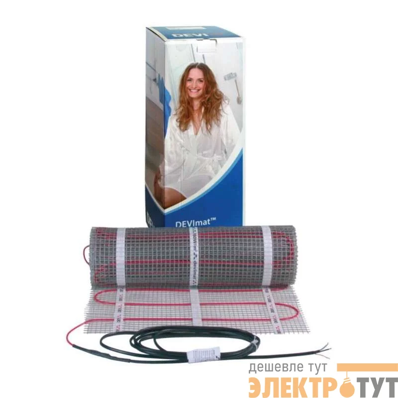 Комплект "Теплый пол" (мат) DEVIcomfort 150T (DTIR-150) 150Вт 0.5х2м 1кв.м DEVI 83030562