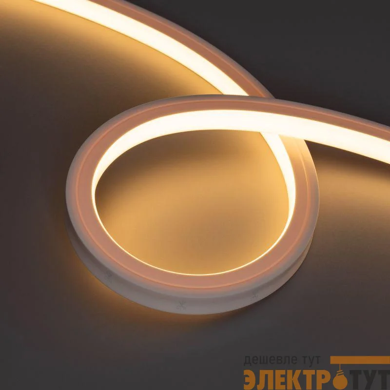 Лента светодиодная NOVA-TOP-PU-A120-16x15mm 24В Warm 2700К 10Вт/м IP68 wire x2 герметичная полиуретан (уп.5м) Arlight 049072