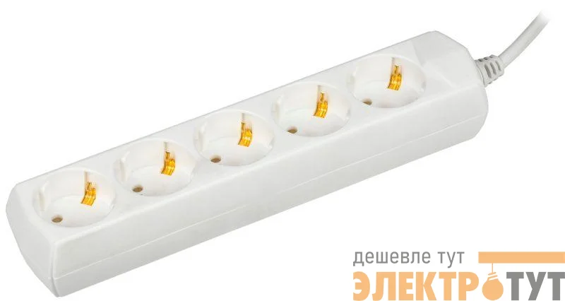 Удлинитель 5х7м с заземл. 10А 250В У05 GENERICA 2P+PE 3х1кв.мм IEK WYP10-10-05-07-Z-G