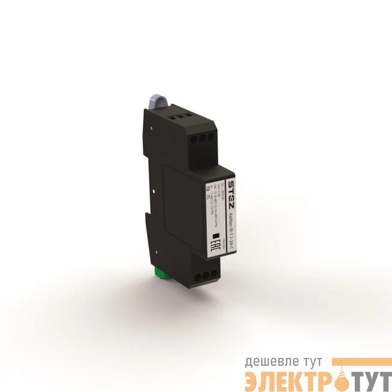 Устройство защиты от импульсных напряжений класса 3 1 фаза N PE АвИмп-III-1.1-255-С СТЭЗ 40031001